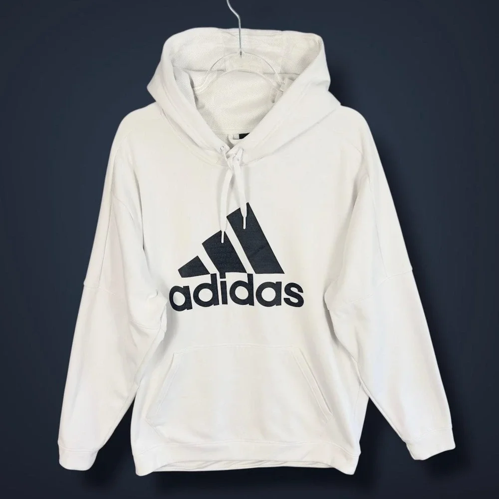 Adidas Hoodie‎ Mens 2XL White ClimaWarm Sweatshirt